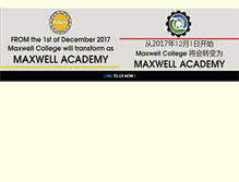 Tablet Screenshot of maxwell.edu.my