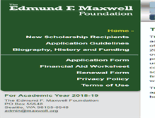 Tablet Screenshot of maxwell.org